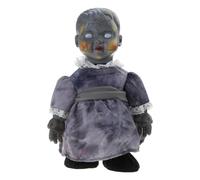 TOWARDSNAN Flashing LED GhostDoll Window Display Electric Horror Doll Halloween Party Props Scary Festival Ornament Electric Walking Doll