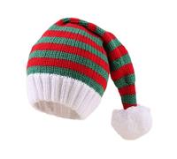 TOWARDSNAN Foldable Hat Novelty Cheerful Santa Clause Hats Christmas Tree Children for Daily Use Striped Santa Hat