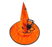 TOWARDSNAN Halloween Witch Hat Devil Spiders Wicked Witch Wizard Carnivals Christmas Cosplay Party Costume Wizard Headband Halloween Witch Hat