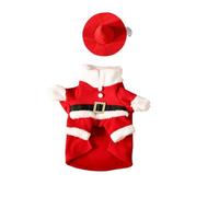 TOWARDSNAN Handcrafted Christmas Geese Costume Red Knit Sweater Outfit Festival Holiday Lawns Decors Festival Crochet Animal Suit Warm Crochet Geese Outfit