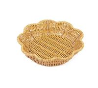 TOWARDSNAN Imitation Wicker Bread Basket Elegant Wicker Look for Kitchen Dining and Outdoor Event Handmade Food