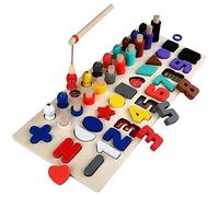 TOWARDSNAN Improve Intelligence Color Cognition Desktop Toy for Kids Toddler Over 3 Years Shape Table Game Early Educational Toy for