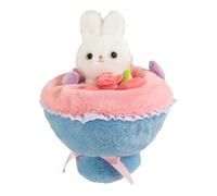 TOWARDSNAN Lovely 35cm Bouquet Rabbits Plush Toy for Valentines Day Gifts and Various Occasion Stuffed Animals Dolls for Festivals Soft Plush Toy