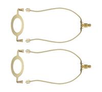 TOWARDSNAN Pack of 2 Multifuntional Lamp Harp Set Standard Saddles Part Lighting Hardware Component Suitable for 8Inch Shades Lamp Fittings
