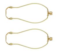 TOWARDSNAN Pack of 2 Multifuntional Lamp Harp Set Standard Saddles Part Lighting Hardware Component Suitable for 8Inch Shades Lamp Fittings