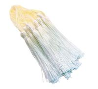 TOWARDSNAN Pack of 20 Multicoloured Tassels Soft Silkily Handmade Small for Craft Project Accessories and Jewelry Making Multicoloured