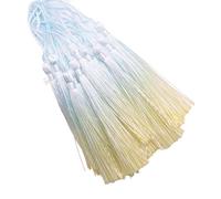 TOWARDSNAN Pack of 20 Multicoloured Tassels Soft Silkily Handmade Small for Craft Project Accessories and Jewelry Making Multicoloured