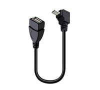 TOWARDSNAN Portable 90 Degree Angled Converter for Seamless Device Linking Between USB a Female and Male Port Male to Female Adapter