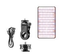 TOWARDSNAN Rechargeable Aluminum Mixture Photography Light 2500K 9000K Color Extent Attractive Mount for VIDEO BLOG Live Broadcasting Diffused Selfportrait Light
