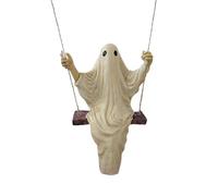 TOWARDSNAN Resin White Specter Sculpture for Porch and Garden Terrifying Halloween Garden Ornament Handmade Home Decoration
