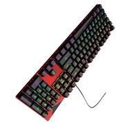 TOWARDSNAN RGBs Backlits Mechanical Gaming Keyboards With Blue Switches Thin Wireds Design For PC Gamers
