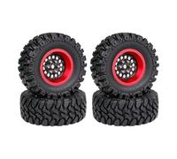 TOWARDSNAN Set of 4 Remote Control Wheel Tires for Crawlers Car Model Rubber Wheel for Remote Control Accessories Beadlock