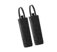 TOWARDSNAN Stylish Felt Carrier for Champagne Bottles 2PCS Protective for Outdoors Single Bottle Protective Sleeve