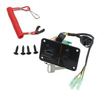 TOWARDSNAN SwitchPanel Single Engine Assembly On-Off-Start Control Box for 704-82570-08 704-82570-12-00 Yacht with Sound Chains Switch Electric Start Stop Push Button One-button Top Single Panel Box