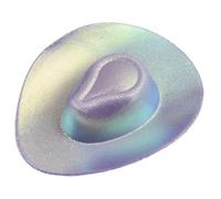 TOWARDSNAN Tiny Western Hat Miniature Fabric Hat Ornament for Handmade Craft Clothing Wrapping Sewing Costume Embellishment Safe Children's Art Supplies