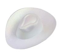 TOWARDSNAN Tiny Western Hat Miniature Fabric Hat Ornament for Handmade Craft Clothing Wrapping Sewing Costume Embellishment Safe Children's Art Supplies