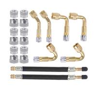 TOWARDSNAN Tire Valves Extension Adapter, Flexible Rubber Tyre Valves Extension, Bikes Tire Stem Extender for Car, Truck, and Bikes Tire Valves Extension Adapter