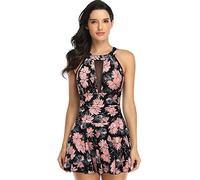 TOWARDSNAN Womens Color Swimwear Small Chest Gathered Wrap Bathing Suit High Adjustable Straps Swimsuits Bathing Suit Women Swimwear One-piece One-piece Backless Swimsuit