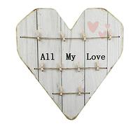 TOWARDSNAN Wooden Pendant Photo Clip Hanging for Wall Decoration Frame All-My-Love Wooden for Hosuehold