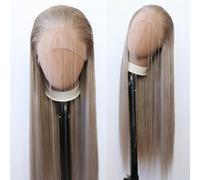 Towarm Ash Blonde Wig Long Straight Light Honey Brown Synthetic Lace Front Wigs Pre Plucked Natural Hairline for Black Women Heat Resistant Fiber Hair Cosplay Daily Wear Wig (Light Brown)