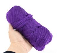 Towarm Wool Hair 1 Roll Purple Acrylic Yarn for African Hair Braiding Sengalese Twisting Jumbo Braids/Crochet Faux Locs/Wraps/Dreadlocks (1 Roll, Purple)
