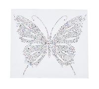 Towashine Colorful Butterfly Shape Rhinestone Iron on Hotfix Transfer Decal Bling 12" x 10"