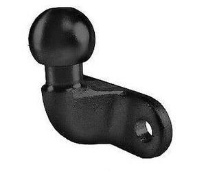 Towball Black Standard 50mm Heavy Duty E Approved Hitch Head Tow 90mm Fixings