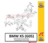 Towbar Swan Neck For BMW X5 (G05) November 2018on Inc M-Sport 3500kg Tow Bar