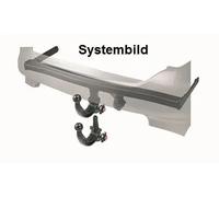Towbar with detachable ball head with invisible cutout for bumper 316342600001