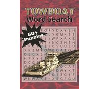 TOWBOAT Word Search: Word Searches with Easy to Read Print about Towboats, Marine Life, Boat Talk , and More I 6 x 9 inches, 110 pages I 50+ puzzles… Gift for Vacations, Holidays and Free Times