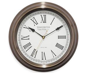 Towcester Clock Works Co. Acctim 26708 Redbourn Wall Clock, Gold, 30 cm L x 30 cm W