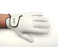 Towcester Leather Mens Golf glove Right or Left hand gloves that can be personalised (Personalised, M, Left)