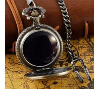 TOWDREU Scrying Mirror, Mini Black Obsidian 1PCS Retro Pocket Watch for Divination, Meditation, and Spiritual Connection, Witchcraft Kit, Witchy Gifts (Mirror-a)