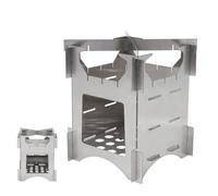 TOWEBOORY Camping Wood Stove, Portable Wood Burning Stove Folding Lightweight Stove with Canvas Bag Stainless Steel stove Outdoor for Travel Hiking Picnic Camping Backpacking