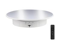 TOWEBOORY Motorized Rotating Display Stand, Turntable Display Stand for Photography Live Shows Rotating Display Turntable Max 18Lbs Load 360° Turn Table Stand with 5 Colours Backgrounds for Display