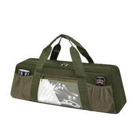 TOWEBOORY Outdoor BBQ Utensil Storage Case, Grill Tool Storage Bag for Barbecue Tool up to 20" Large Grill Utensil Storage with Multiple Pockets Portable Grill Accessory Caddy for Camping Picnic Home