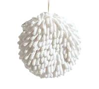 Towel Ball - Chenille Quick Dry Bath Napkin | Instant Highly Absorbent Soft Comfortable Bathroom Puff with Bow, Decorative Hand Wipel Ornament for Kitchen House Dry Shop
