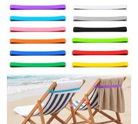 Towel Bands for Sun Loungers, 12PCS Beach Towel Bands for Secure Towel Fastening, Sunbed Bands for Beach Towels and Pool Chairs