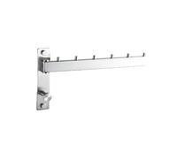 Towel Bar Bathroom Flexible 304 Stainless Steel 180 Swivel Rotation Brushed Clothes Hanger Towel Rack Wall Mounted(Color 01)