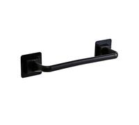 Towel Bar Holder Rack Wall Mounted for Bathroom Use, ABS+PP Anti Rust and Scratch Resistant Material for Neat Towel Organization (Black S)