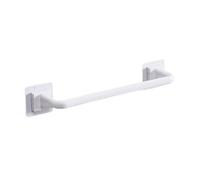 Towel Bar Holder Rack Wall Mounted for Bathroom Use, ABS+PP Anti Rust and Scratch Resistant Material for Neat Towel Organization (White S)