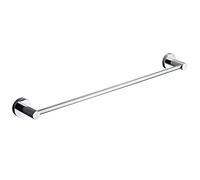 Towel Bar Rail 20cm-100cm, Wall Mounted Round Towel Rod for Bathroom or Kitchen, Single Towel Rail Holder Screws Mounting Polished Chrome Finish (Size : 60cm)