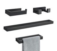 Towel Bar Set, Gold Hardware Accessories Set (Black01)