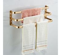 Towel Bars Towel Rails Antique Space Aluminum Rail Double Triple Single Rod Bathroom Hanging Bar Racks/antique Pole(Antique Three Pole 40cm)