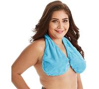 Towel Bra, Women Breast-Feeding Tube Top, Towel Bra Bath Hanging Neck Tube Top Sports (Blue,M)