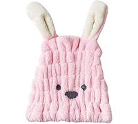Towel Cap Rabbit Ear Towel Cap Water Absorption Quick Dry Drying Bath Microfiber Cute Nice and clever