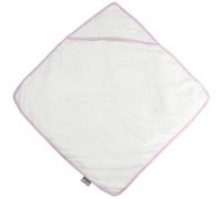 Towel City Baby Hooded Bath Towel (360 Gsm) White/pink (One Size)