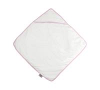 Towel City Baby Hooded TowelOne Size White/Pink PC7229