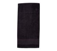 Towel City Bordered Printable Bath Towel Black (One Size)