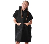 Towel City Childrens/kids Hooded Towel Black (3-5 Years)
